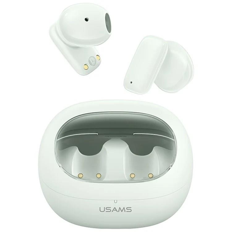 Usams TD22 TWS Earbuds Bluetooth 5.3 Semi in Ear Headphone Stereo Sound 5H Playing Time - Light Green