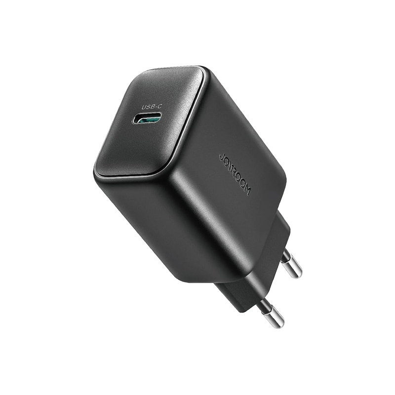 25W Single USB-C Charger (EU), Black Color