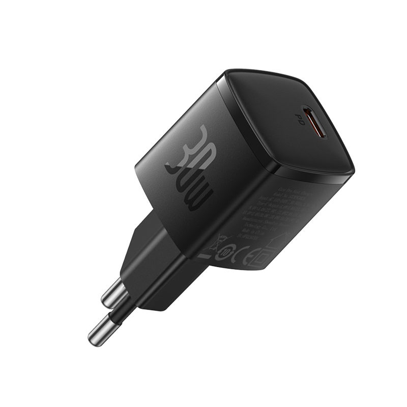 Baseus - Wall Charger Cube Pro (CCXF000301) - Fast Charger, Type-C, 30W - Black