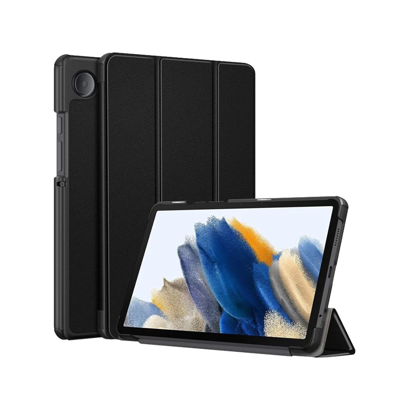 Tablet Case Tri-fold Stand Cover For Sam Galaxy Tab A9 Black