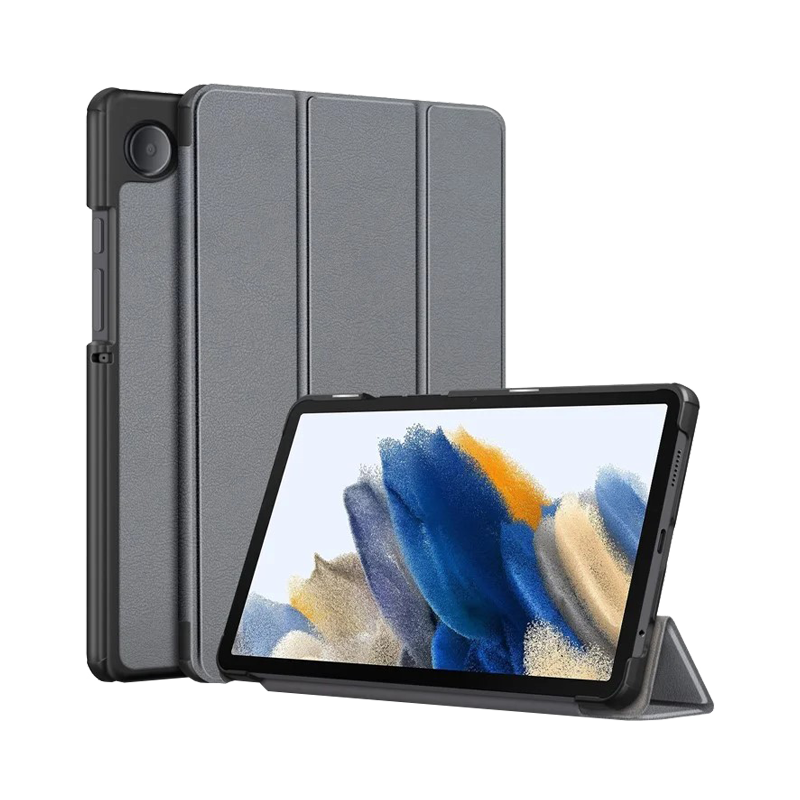 Tablet Case Tri-fold Stand Cover For Sam Galaxy Tab A9 Grey