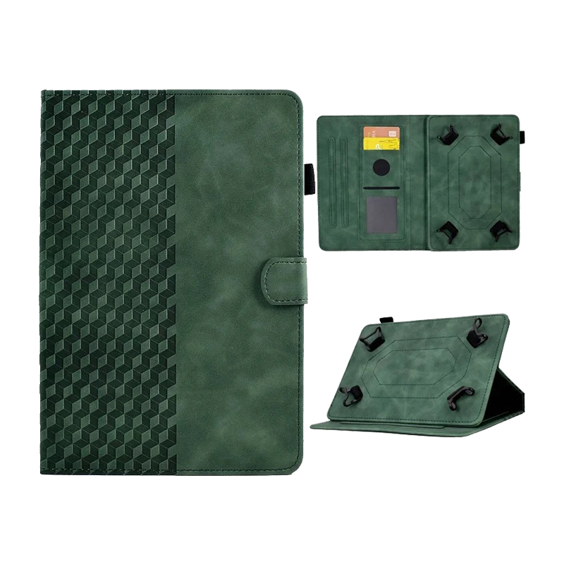  Universal 10 inch  Tablet  Case with Card Slots / Stand - Green
