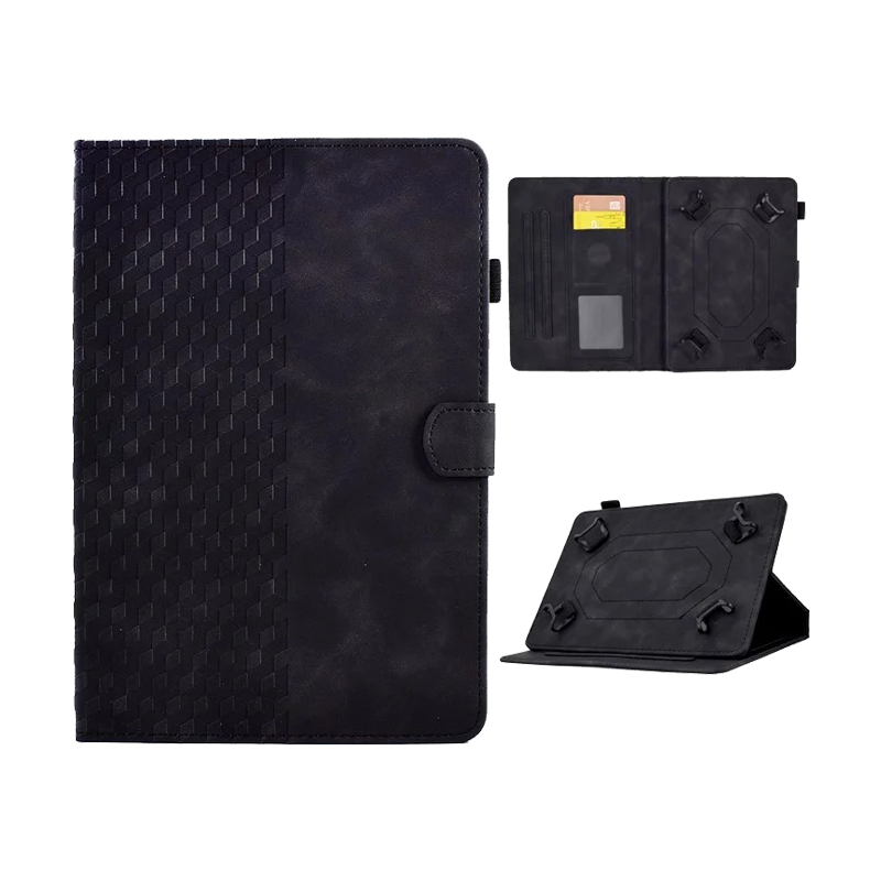 Universal 10 inch Tablet Case with Card Slots / Stand - Black