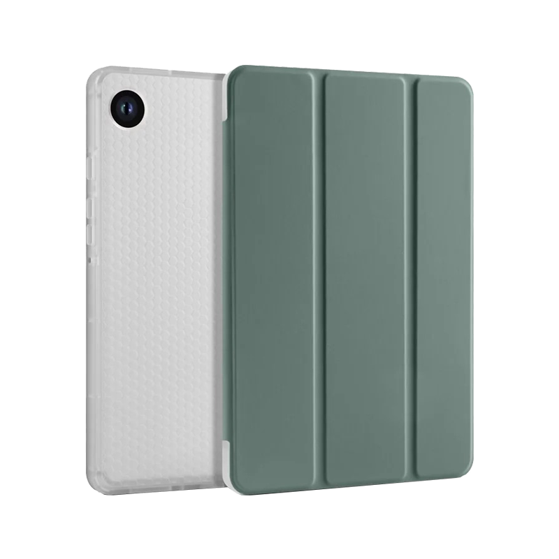 For Sam A9 Case Tri-fold Pen Slot Tablet Stand Green