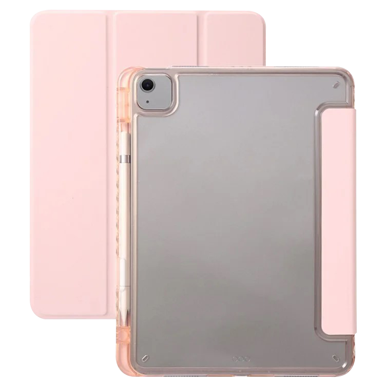 For iPad Air 11 Case Tablet Cover Tri-Fold Stand - Pink