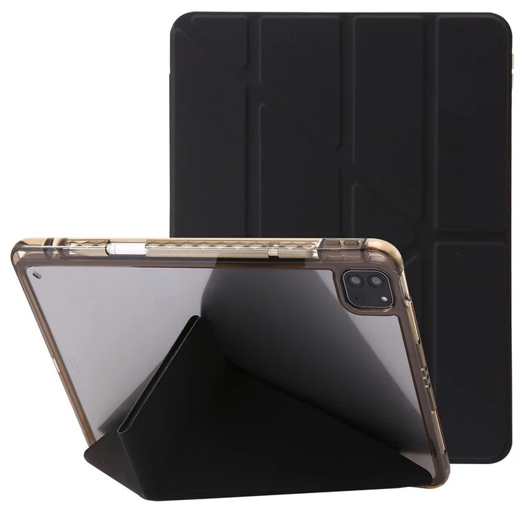 For iPad Pro 11 Case Tablet Cover Tri-Fold Stand-Black