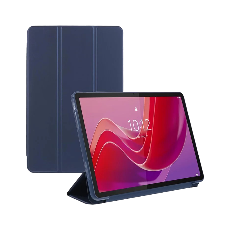  Tri-fold Stand Tablet Cover For Lenovo Tab M11  Blue