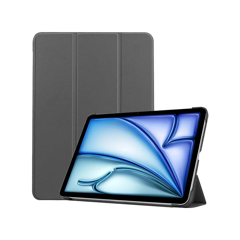 Protective Tri-fold Stand Smart Cover For iPad Air 11 Grey