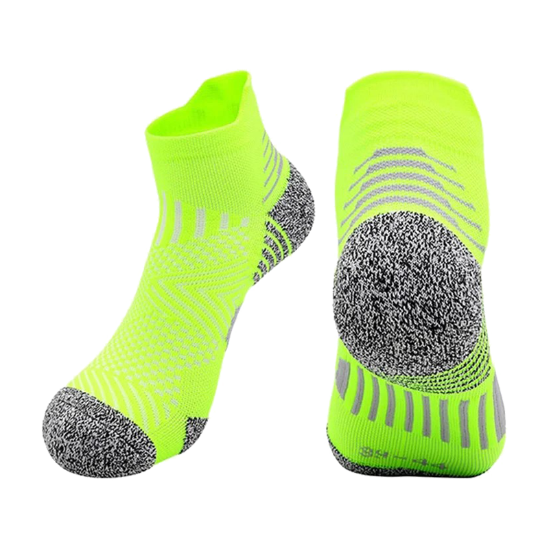 JCB3008 1 Pair Running Socks  L SIZE Yellow