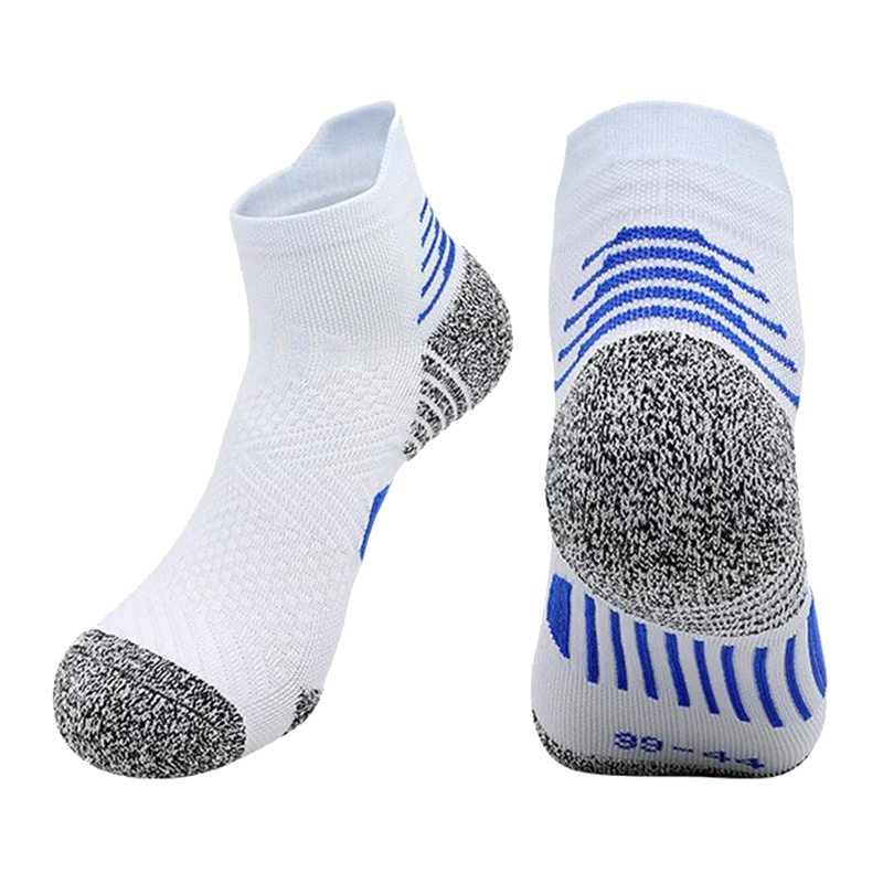 JCB3008 1 Pair Running Socks L SIZE White-Blue