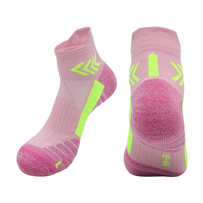 JCB3009 1 Pair Running Socks Μ SIZE  Green -Pink