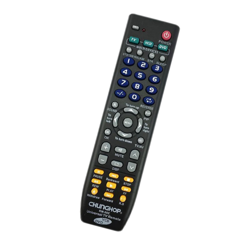 RM-88 Universal Remote Control TV VCD DVD 3-in-1