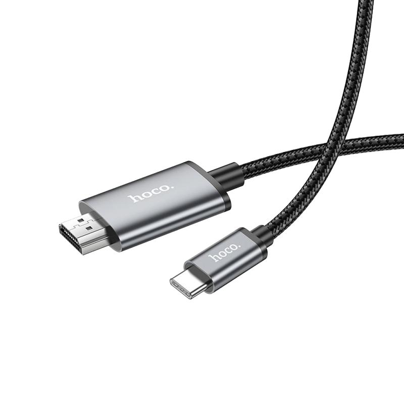 HOCO cable  Type C to HDMI 4K 30Hz UA27 2 m metal gray