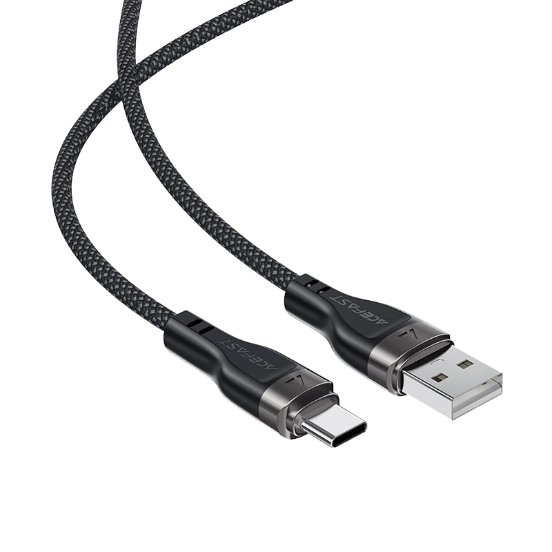 C11-04 USB-A to USB-C magnetic charging data cable,black