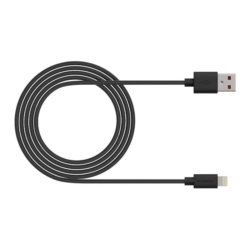 Riversong Zeta CL118 2.4 Lightning Fast Charging Cable Black