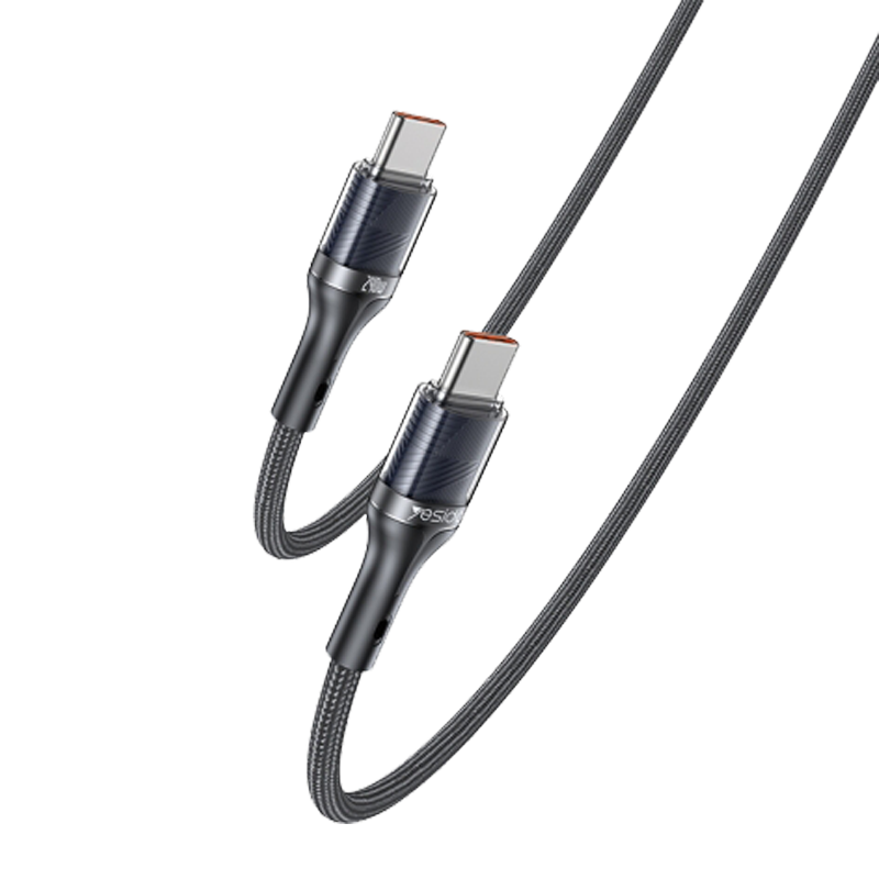 YESIDO CA166 Data Cable Dual Type-C Black