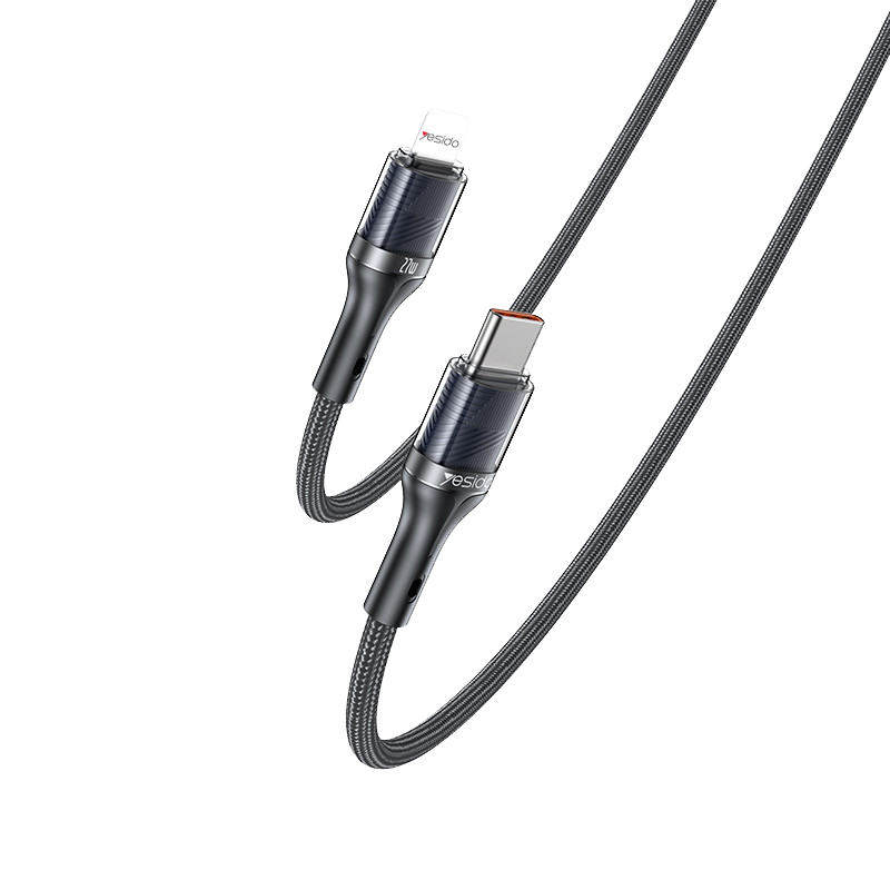 YESIDO CA167 PD Fast Charge & Data Cable Lightning to Type-C Black