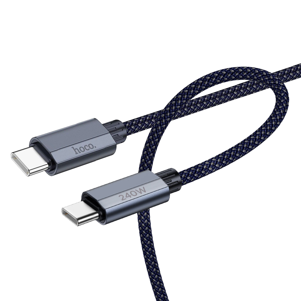Hoco U134 cable  Type C to Type C PD QC3.0 5A 240W 1,8 m Dark Blue