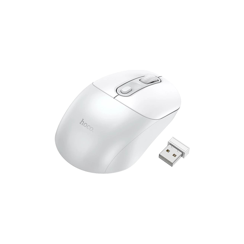 Hoco Wireless Computer Mouse 2.4G GM28 White Gray