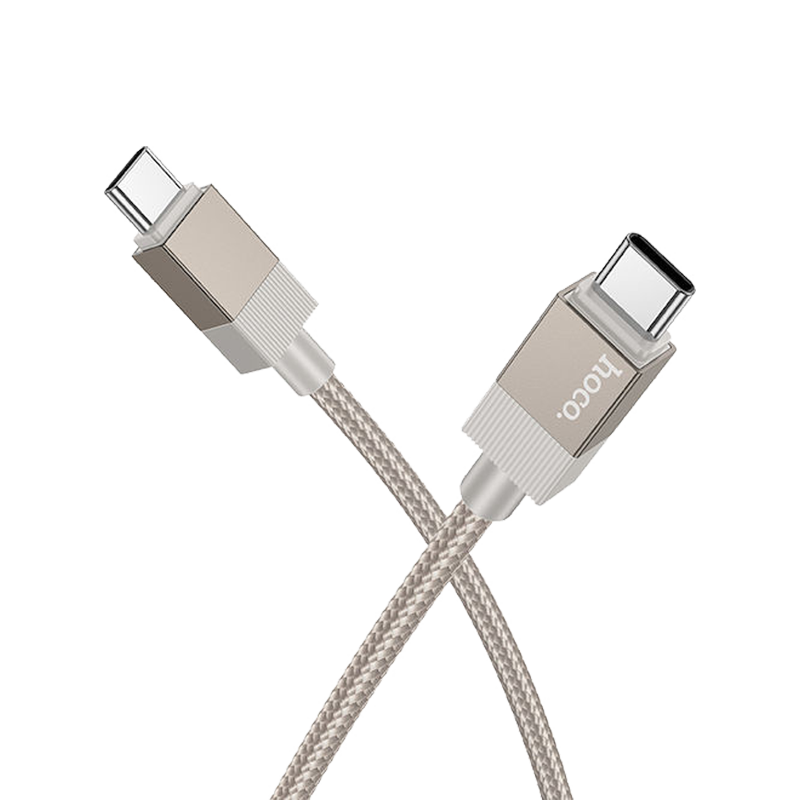 Hoco cable Type C to Type C 3A 60W X110 1 m Gold