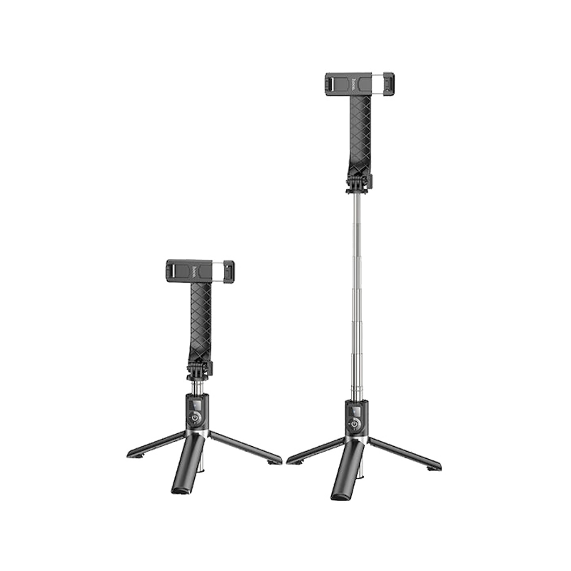 HOCO selfie stick with bluetooth remote control tripod K20 black