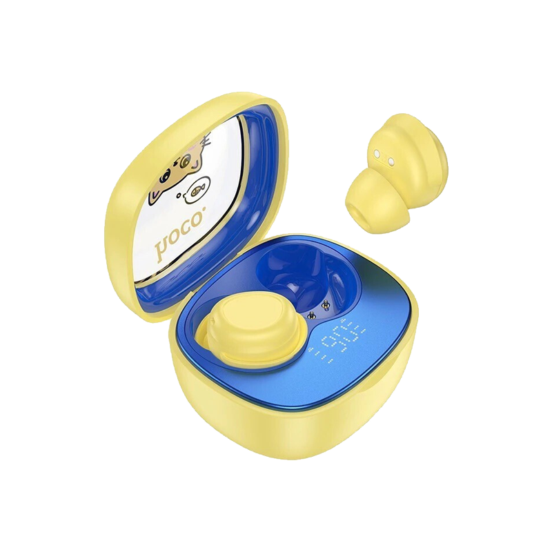 Hoco Wireless Earphones Bluetooth TWS For Kids EW111 Yellow