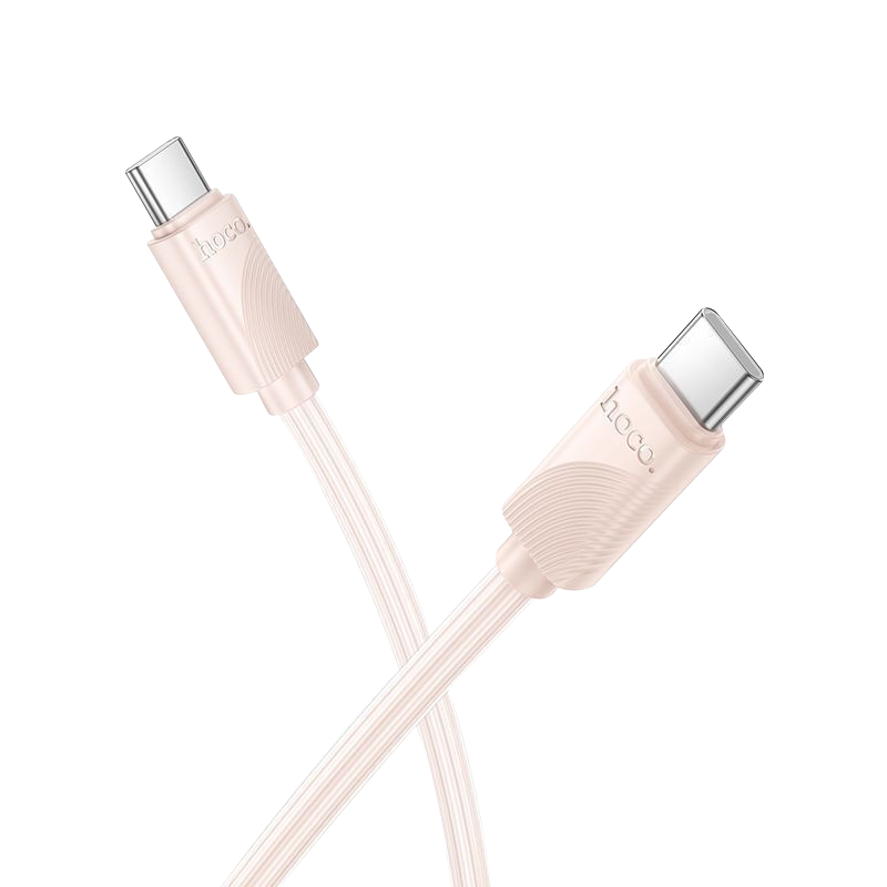 Hoco Cable Type C to Type C 3A 60W X114 1m Pink