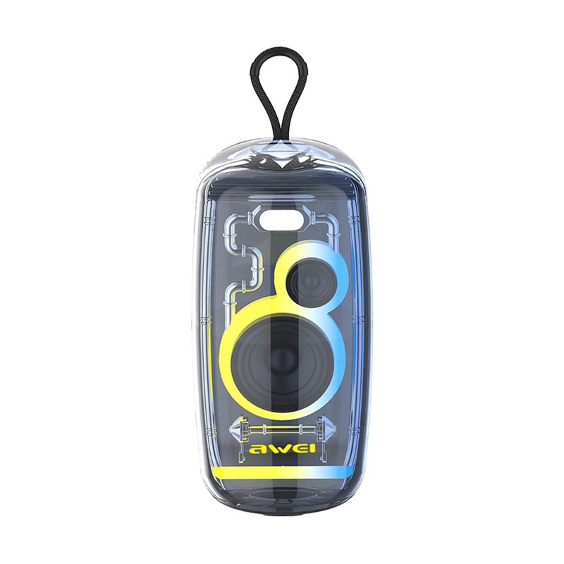 Awei KA32 Waterproof Bluetooth-compatible Speaker TWS Pairing Music Player Subwoofer with Colorful Light Black