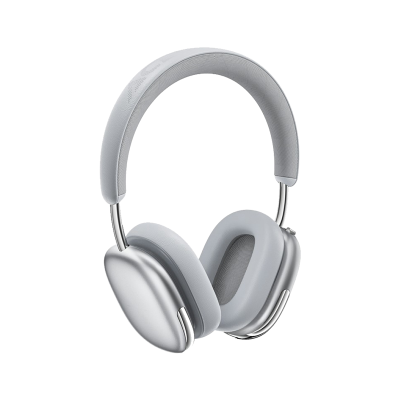 Acefast H9 Active Noise Cancelling Headphones Wireless Over-Ear Headsetwith Multi-Function Button - Silver