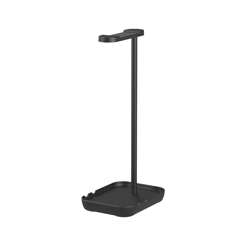 JD080 Detachable Headphone Stand Aluminum Alloy Gaming Headset Phone Holder Rack - Black