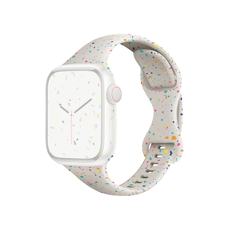 Strap for Apple Watch Series 10 46mm / Ultra 2 / Ultra 49mm / 9 8 7 45mm / Silicone Band - Light Gray