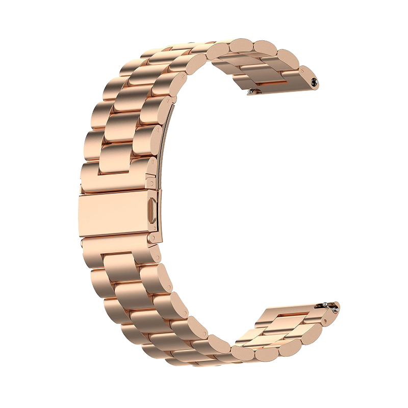 18mm Stainless Steel Smart Watch Band Replacement for Garmin vivoactive 4S - Rose Gold