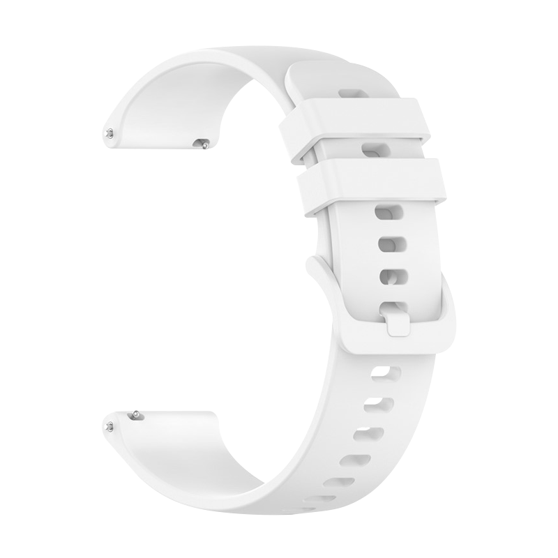 For Garmin Forerunner 265 / Forerunner 255 Silicone Watch Band 22mm Quick Release Replacement Strap - White