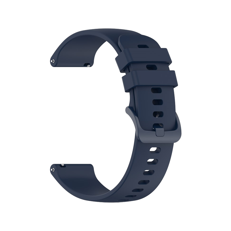 For Garmin Forerunner 265 / Forerunner 255 Silicone Watch Band 22mm Quick Release Replacement Strap - Navy Blue