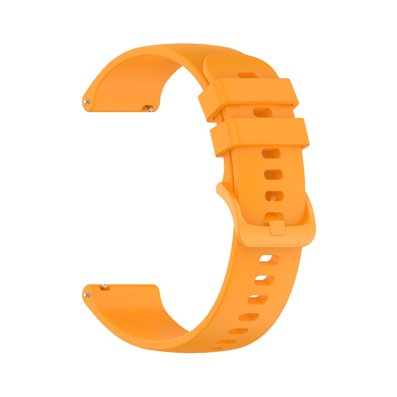 For Garmin Forerunner 265 / Forerunner 255 Silicone Watch Band 22mm Quick Release Replacement Strap - Yellow