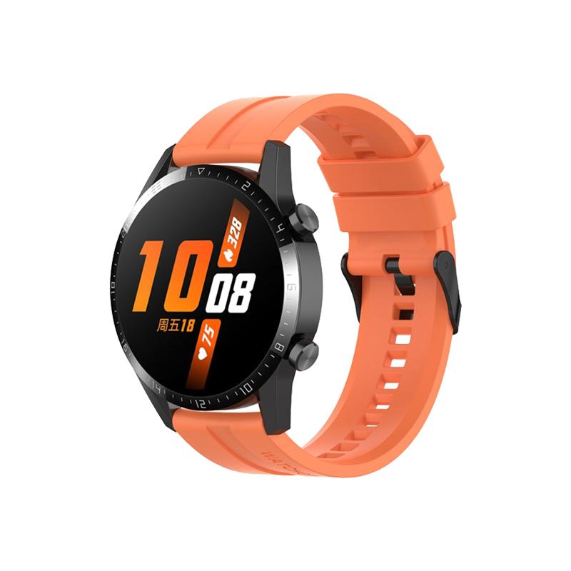 22mm Silicone Smart Watch Bands for Huawei Watch Buds / Watch 3 Pro New, Wrist Strap Watchband Replacement - Orange