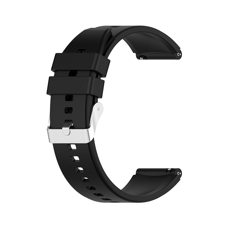 For Huawei Watch GT 3 Pro 46mm/GT 2 46mm Pro/GT 2 46mm Silicone Watch Band 22mm  - Black