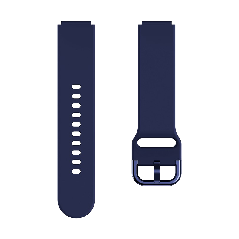 Kalebol KLB-SXKGJ-001 18mm Universal Smartwatch Strap Silicone Replacement Wrist Band - Midnight Blue