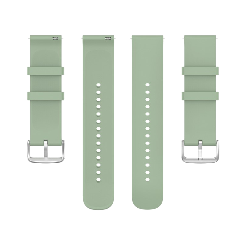 Kalebol 20mm Silicone Strap for Huawei Watch GT 3 42mm / GT 3 Pro 43mm Round End Watch Band - Icy Lake Green