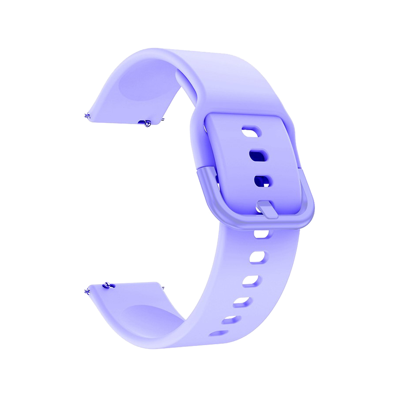 Kalebol KLB-SXKGJ-001 20mm Adjustable Watch Strap Replacement Silicone Wrist Band - Light Purple