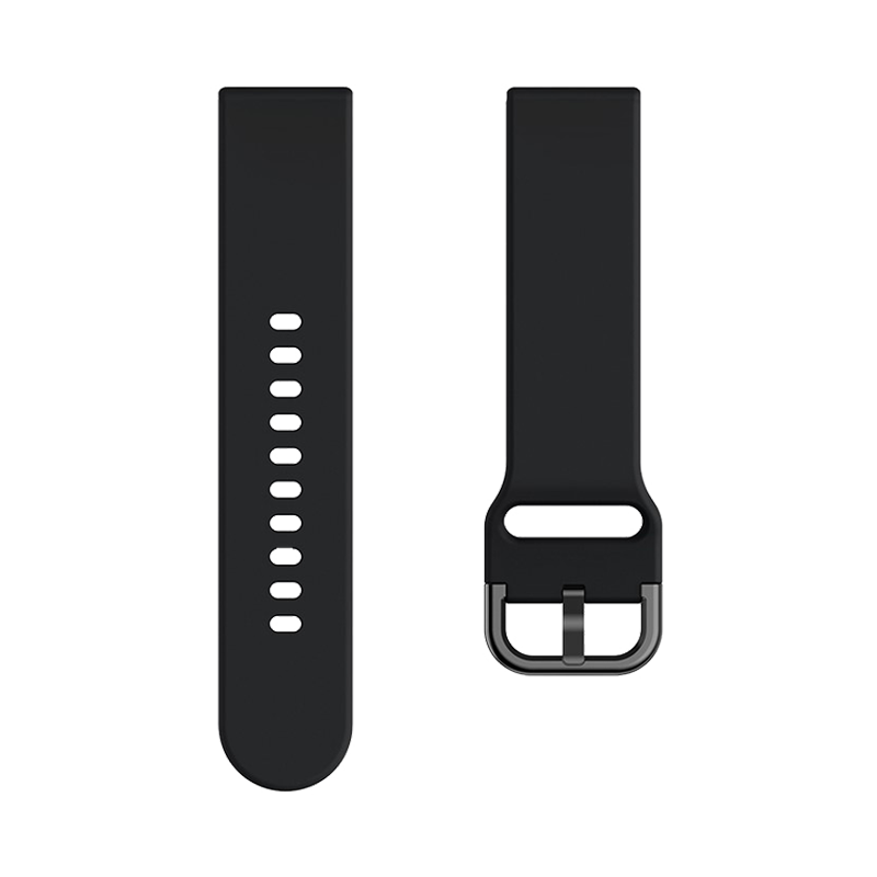 Kalebol KLB-SXKGJ-001 20mm Adjustable Watch Strap Replacement Silicone Wrist Band - Black