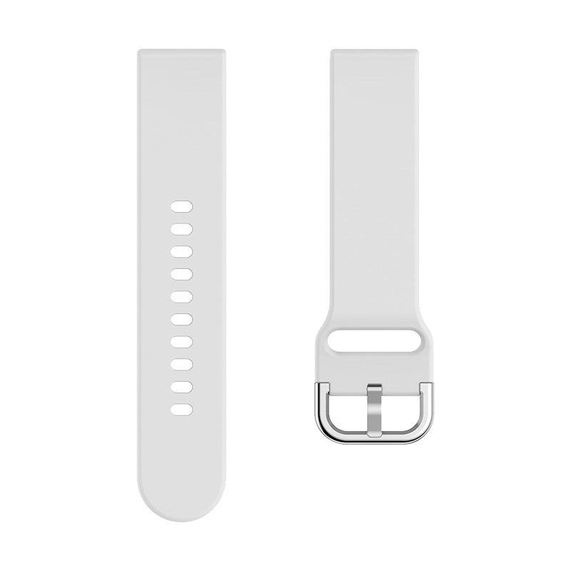 Kalebol KLB-SXKGJ-001 20mm Adjustable Watch Strap Replacement Silicone Wrist Band - White