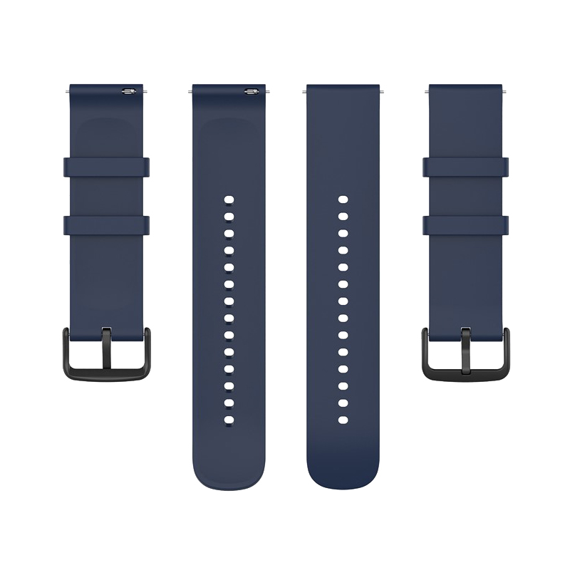 Kalebol 22mm Silicone Strap for Huawei Watch 4 / 4 Pro / GT 4 46mm Round End Watch Band - Midnight Blue