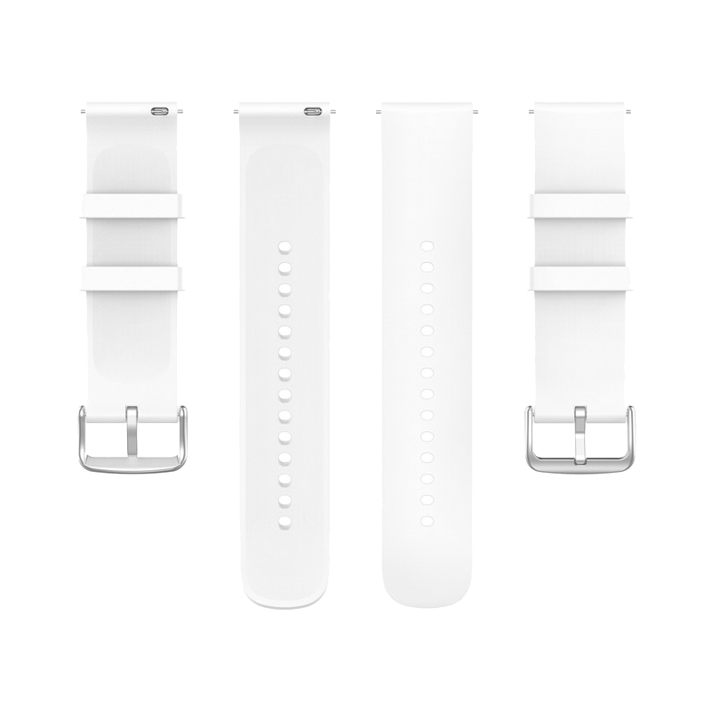 Kalebol 22mm Silicone Strap for Huawei Watch 4 / 4 Pro / GT 4 46mm Round End Watch Band - White