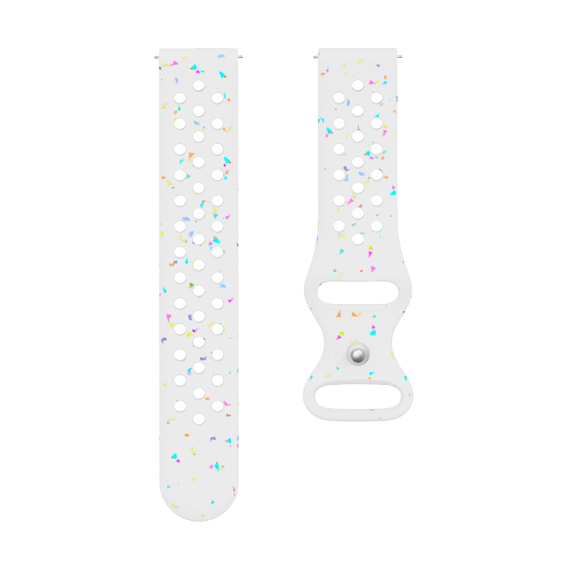 Kalebol 22mm Silicone Strap for Samsung Galaxy Watch3 45mm / Watch 46mm / Huawei Watch GT 5 / 5 Pro  Watch Band - White