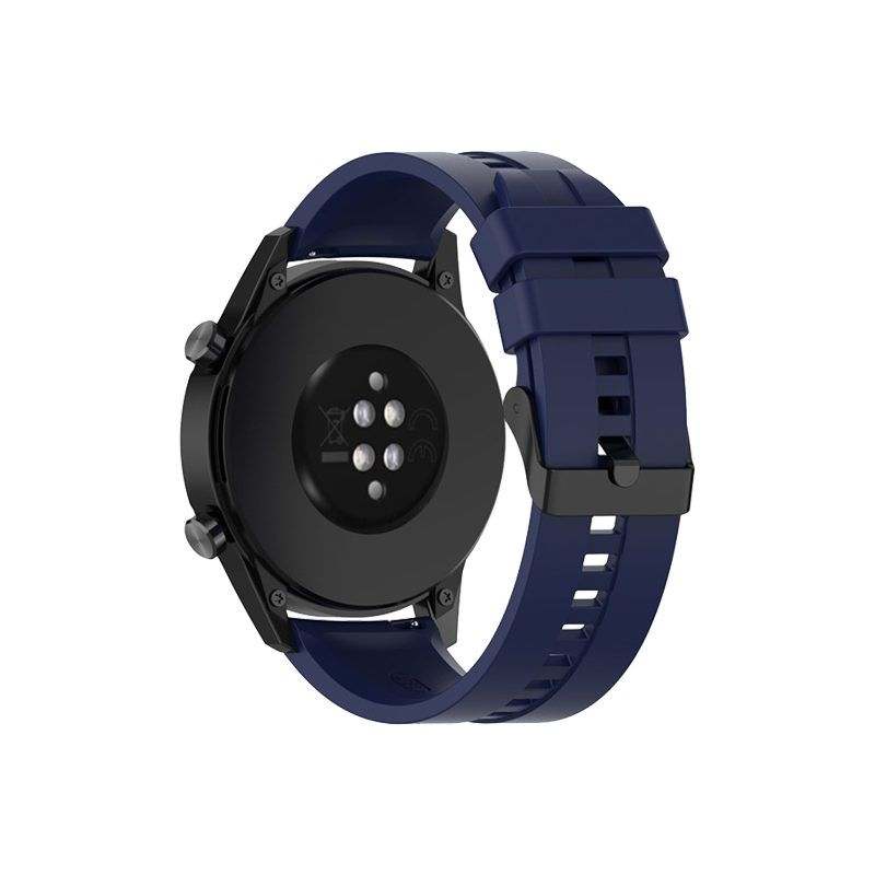 22mm Silicone Smart Watch Bands for Huawei Watch Buds / Watch 3 Pro New, Wrist Strap Watchband Replacement - Navy Blue