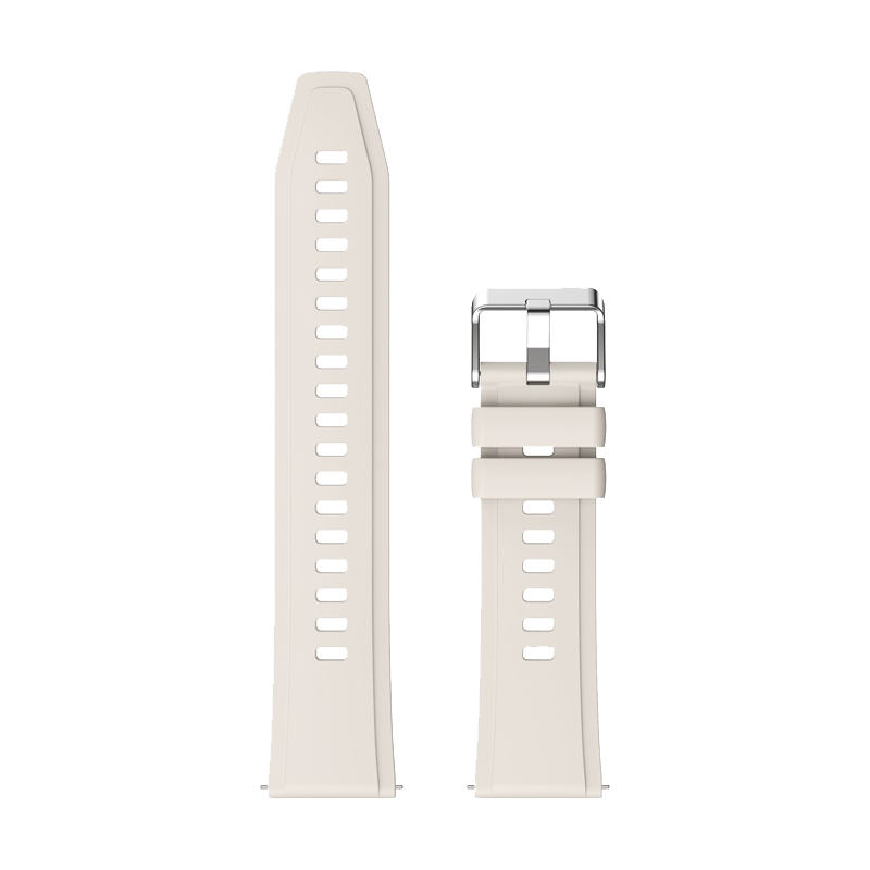22mm Silicone Strap for Xiaomi Watch S4 Sport / Redmi Watch 5 Active Watch Band with Silver Buckle - Starlight
