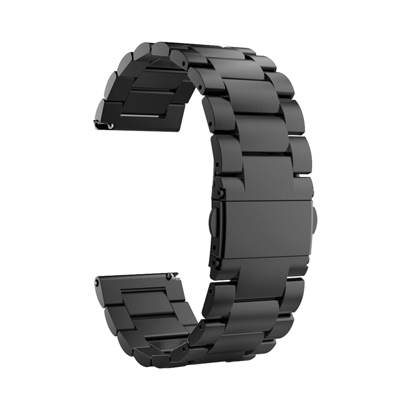 22mm Three Beads Stainless Steel Watch Strap for Huawei Watch GT2e/GT2 46mm - Black