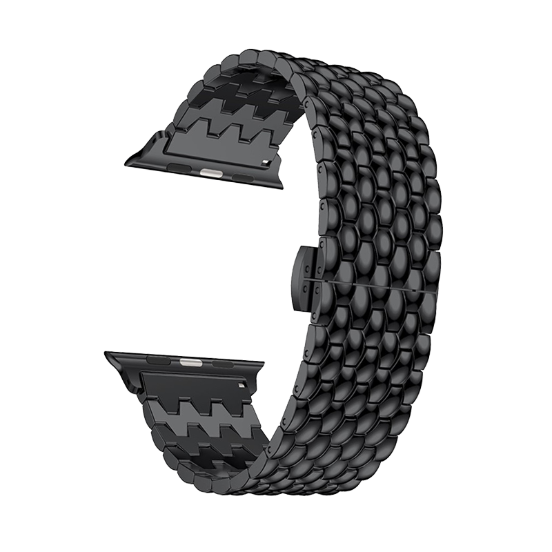 For Apple Watch Series 10 42mm / 9 8 7 41mm / SE (2023) SE (2022) SE 6 5 4 40mm / 3 2 1 38mm 316L  - Black